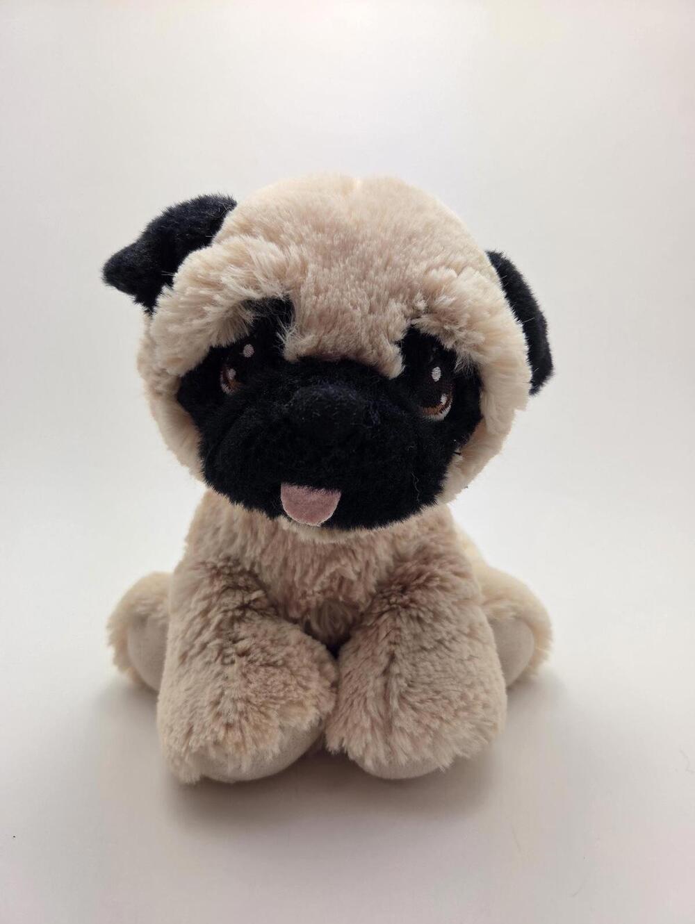 Precious Moments Tender Tails Bella the Pug Plush, Vintage Collectible (7 inch)